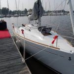 new sailboat docked